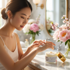 Moisturising Mousse with model 1 600x600 1