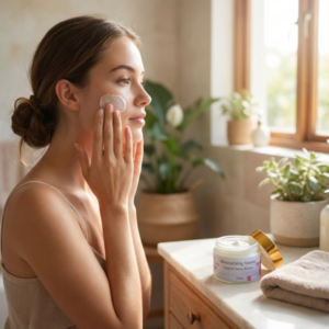 Moisturising Mousse with model 3 600x600 1